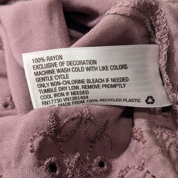 MOSSIMO mauve strapless romper, size M - Picture 7 of 7